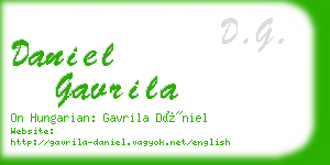 daniel gavrila business card